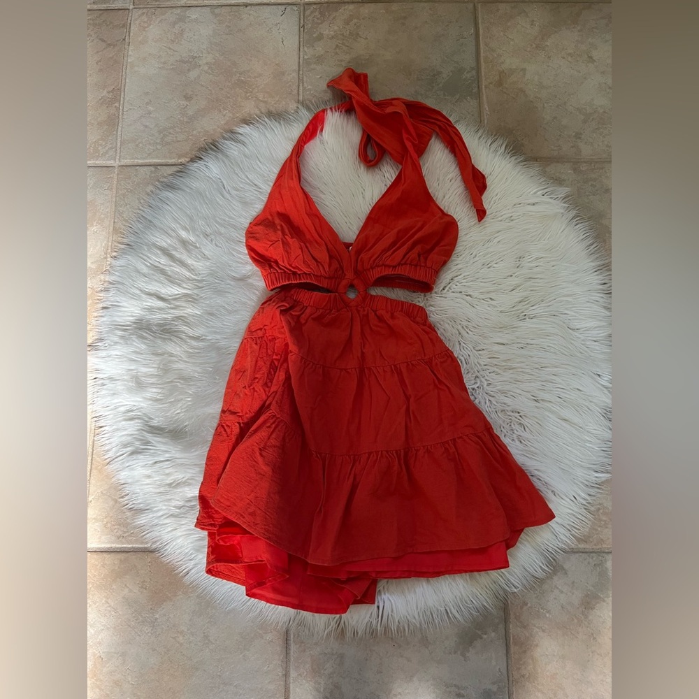 Mustard seed mini strappy dress size small good condition